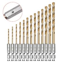 3/7/13PCS 1/4 Hex Schaft Spiralbohrer Set Holz Metall Loch Cutter Kern Bohren Werkzeug kobalt Bohrer Bits 1,5 2 3,2 4 5 6 6,5mm HSS