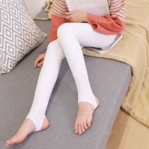 Mädchen Ballett Tanz Strumpfhosen Dünne Abschnitt Casual Samt Leggings Kinder Baby Schritt Fuß Hosen Student Einfarbig Tanz Hosen