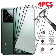 4Pcs Für Xiaomi 14 Glas Xiaomi Mi 14 Gehärtetem Glas Schutz Film Volle Abdeckung Kleber 9H HD Screen Protector Xiaomi 14 Mi14 Glas