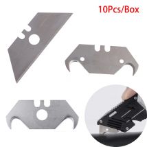 10 Stück Trapez klinge Ersatz Stahl Material Haken Klingen Utility Ersatzteile Tasche spitz DIY Messer Klinge Cutter Werkzeug