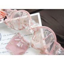 BANERDANNI Luxus-Unterwäsche-BH, dünn, mit Bügel, fette Mm-Brust, groß, ultradünn, Anti-Sag-Sommershow, klein, transparent, weiblich