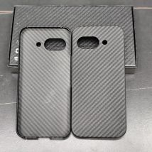 Kohlefaser-Hülle für Google Pixel 9A Hüllen, Handyhülle für Google Pixel 9a, stoßfeste, ultradünne Aramidfaser-Abdeckung