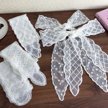 Spitzen-Haarband, vielseitig einsetzbar, böhmischer Haargummi, Schal, Bänder für Frauen, süßes Blumenband, Taillengürtel, Boho-Chic-Dekor, Krawatte