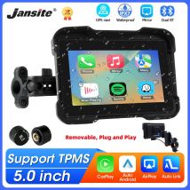 5-Zoll-Wireless CarPlay Moto Android Auto Tragbarer digitaler Armaturenbrett-Monitor Motorrad GPS-Navigationsanzeige IPX7 Wasserdicht