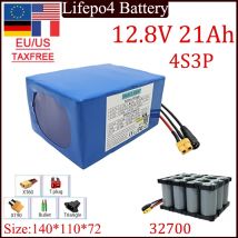 Batteria 12.8V 21A Lifepo4 muslimt built-in 30A carica e scarica balance BMS toy car solar light golf cart 12vsupply