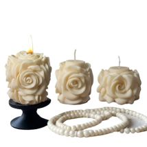1 Stück Rose Blume Zylinder Kerze Silikonform DIY handgemachte Blume Kerze Gips Seife Harz Handwerk Form Valentinstag Geschenk