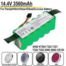 Batteria ni-mh da 14.4V compatibile con AMIBOT, ARIETE BRICIOLA, DIBEA, HAIER, MIDEA, PROFIMASTER, aspirapolvere muslimx500