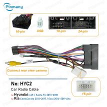 Auto Radio Kabel Power Kabelbaum Android Einheit Stecker Buchse HYC2 für Hyundai Santa Fe KIA Ceed Cerato Sorento Soul Sportage