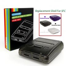 ABS Transparent Shell Replacement Case For Super Famicom Game Console Protective Cover For SFC Shell With Screwdriver Kit