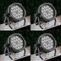 U'king 4pcs 150w led par light 18x10w rgbwa uv wasserdicht 6 in1 18led Leuchte Perlen Bühnen licht dmx512 dj Licht für Disco-Tanz