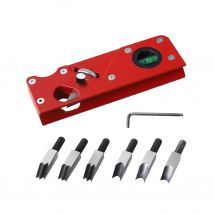 Wood Planer with Bubble Leveler Plywood Edge Trimmer Trimming Tool Aluminum Alloy Woodworking Accessories Black