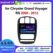 Für Chrysler Grand Voyager RS 2000 2001 2002 2003 - 2012 DSP Stereo Android 14 Drahtlose Carplay 2,5 D Touchscreen WIFI Kopf Einheit