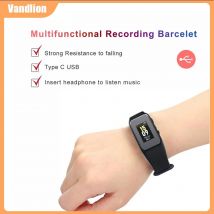 Vandlion V67 Digital Voice Activated Recorder Uhrenarmband Rauschunterdrückung HD-Aufnahme Ein-Klick-Aufnahme Diktiergerät