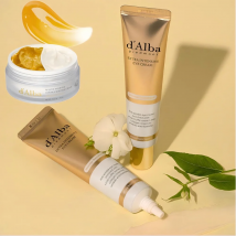 1/2PCS Crema doble de trufa blanca y vitamina E, hidrata, suaviza la piel sensible y seca, crema para ojos de rápida absorción
