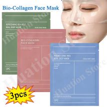 3 pezzi maschera per il viso al bio-colagene idratazione profonda proteine al collagene idrogel maschera in gel morbido prodotti per la cura della pelle