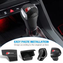 Auto Schaltknauf Manuelle Schalthebel Kopf Shift Ersatz Knopf Abdeckung Aufkleber Für Audi A3 2014-2018 A6L 2016-2018 A7 2015-2018