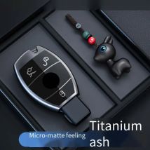 Titanium Gray Remote Car Key Case Cover for Mercedes Bnez CLA GLC GLA GLK W203 W210 W211 W204 W176 A B C R Class AMG Accessories