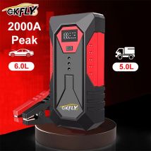 18000mAh Avviatore di emergenza per auto Accumulatori e caricabatterie di riserva portatile 2000A Batteria per auto Booster 12V Dispositivo di avviamento per auto per benzina Diesel 6.0L/4.0L