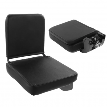 Sedile ribaltabile pieghevole per autobus camper, elegante sedile pieghevole con rimbalzo automatico in pelle per ridurre l'affaticamento Sedile accessorio per autobus da camper per carichi pesanti