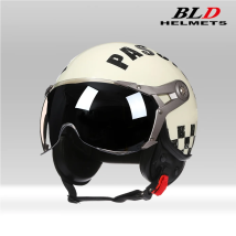 Professioneller Motorradhelm im französischen Stil, offener Motorroller-Helm, Dirt-Bike-Helm für Herren und Damen, leichter Jet-Helm