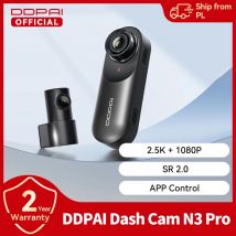 DDPAI Dash Cam Mola N3 Pro 1600P Risoluzione FOV 140 °   Supporto GPS WIFI integrato Guardia di parcheggio 24 ore DVR per auto con registrazione a doppio canale