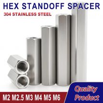 M2 M2,5 M3 M4 M5 M6 304 Edelstahl Abstandshalter Sechskant-Abstandshalter Sechskantsäulen Säulen Motherboard Abstandshalter Schraube Sechskantschraube Abstandshalter