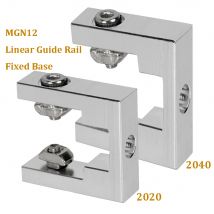 3 Sätze mgn12 lineare Führungs schiene fester Basis block 3d Drucker teile 2020 2040 Aluminiumprofil-Befestigungs block für ender 3 voron