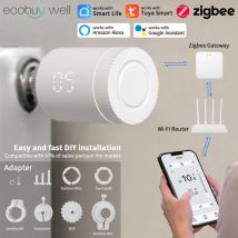 Tuya Smart Zigbee 3,0 Thermostatventil Heizkörper Zigbee Thermostat Heizkörperventil Thermostat Zigbee TRV Tuya Alexa Google Home
