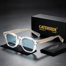 CATERSIDE Nuovi Occhiali da Sole alla Moda da Uomo, Design Quadrato con Punte delle Aste Personalizzate, Occhiali da Sole da Donna, Regalo per Viaggi, Feste e Festival