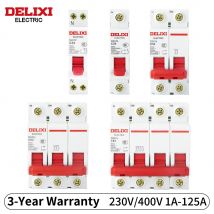 DELIXI AC MCB Interruttore automatico DZ47s 1P 2P 3P 4P 6A-125A 230/400V C Curva 6KA Interruttore di protezione da sovraccarico Scatola di controllo industriale