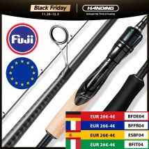 HANDING Magic L Wędka spinningowa 1.98-2.44M UL/L/ML/MH/M 2-sekcyjna wędka MF/F waga przynęty 1.5-40G do basu