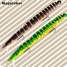 Magnisher Multi Jointed Swimbait Lures 20.5g/28.3g Sinking Eel Hard Baits Loach Style Fishing Tackle for Bass
