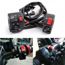 22mm Motorrad Schalter Motorrad Hupe Taste Blinker Elektrische Nebel Lampe Licht Starten Lenker Controller Schalter