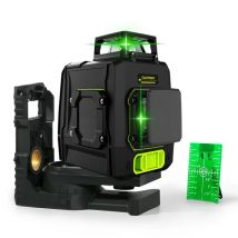 ZOKOUN MD08G Deutsche Laserdiode, 3D-Grünlaser, selbstnivellierend, 360 separate Funktion, 8 Linien, 5200 mAh Lithiumbatterie