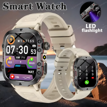Neue Outdoor-Militärmann-Smartwatch 2025, Herzfrequenz, Bluetooth, Anruf, Gesundheitsmonitor, LED-Beleuchtung, wasserdicht, für Männer und Frauen, Smartwatch