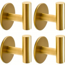 2/4PCS Klebstoff Wand Haken Edelstahl Robe Aufkleber Haken Handtuch Mantel Schlüssel Hosen Kleiderbügel Badezimmer Küche Lagerung zubehör