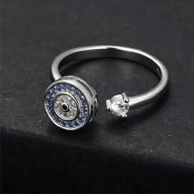 Zakol Casual Rotation Runde Kupfer Zirkonia Ringe für Frauen Männer Dekompression entspannt Silber Farbe Spin Spielzeug täglichen Schmuck Geschenke