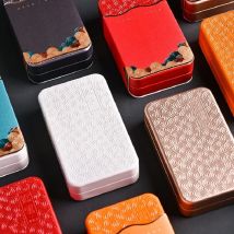 1pc kleine gewellte Muster Tee Aufbewahrung sdose Box mit Papier box tragbare leere Rechteck Kekse Süßigkeiten Aufbewahrung behälter Schmucke tui