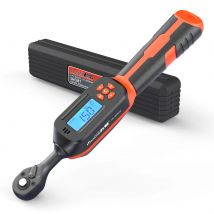 Chiave dinamometrica digitale 0,6-340N.m regolabile, precisione 2% con avviso LED/campanello per auto, bici, moto