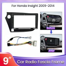 9 zoll Auto Radio Für Honda Insight 2 2009-2014 LHD Fascia Panel Dash Kit Installieren Facia Konsole lünette Adapter Platte Trim Rahmen