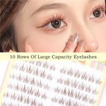 Braune Sonnenblume falsche Wimpern natürliche Manga Wimpern Anime Wimpern Effekt große Kapazität Wimpern verlängerung chinesisches Make-up