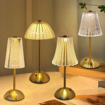 LED-Tischlampen, 3-farbig, Touch-Dimmung, Nachtlicht, USB wiederaufladbar, kabellos, Atmosphäre, Hotel, Schlafzimmer, Nachttischlampen, Dekorlicht