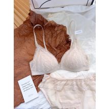 Push-Up-Bralette mit Vorderverschluss, ohne Bügel, Spitzen-BH für kleine Brüste, sexy, kabellos, minimalistisch, dünne Unterwäsche, sexy BHs für Frauen