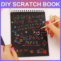 STONEGO Scratch Graffiti Buch DIY Cartoon Skizze Buch Bunte Scratch Malerei Kinder Überraschung Beschichtung Magisches Buch