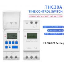 Relè temporizzato con interruttore timer digitale programmabile settimanale LCD digitale THC 30A 15A 220V