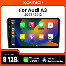 1280*720 IPS Wireless CarPlay Android 14 Lettore di autoradio per Audi A3 8P 2003-2013 8Core 8 + 128GB Multimedia GPS 4G Wifi DSP RDS