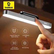 Baseus-Lámpara de mesa LED magnética colgante, luz nocturna con atenuación continua, recargable para armario, dormitorio, cocina