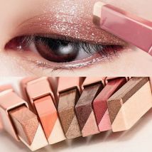 Lidschattenstift mit zwei Farbverlaufsgradienten, dreidimensional, natürlich, ohne Make-up auszuziehen
