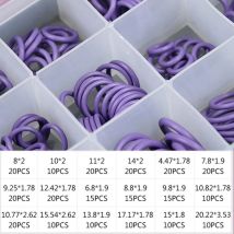 O Ring Set Dichtung Kit R134a R12 HNBR Gummi O-Ringe Sortiment Für Auto Automotive Klimaanlage A/C System Reparatur Werkzeug