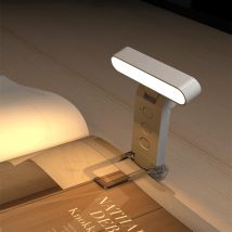 USB-Buchlichter zum Lesen, tragbarer Buchclip, LED-Nachtlichter, Aufladen, dimmbar, für Schlafzimmer, Augenschutz, Clip 360° °   Flip Led Book Lamps
